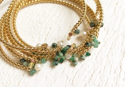 Joncs jour de mistral torsades perles Joncs jour de mistral torsades perles